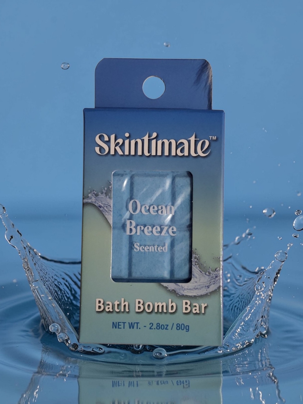 Skintimate Ocean Breeze Bath Bomb Bar - Blue
